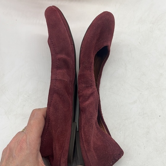 Lucky Brand Dark Red Suede Ballet Flats Size 7.5 BFL4724B - Picture 8 of 8